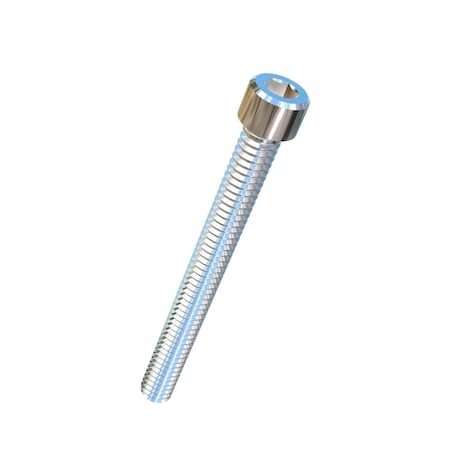 Allied Titanium 1/4"-20 Socket Head Cap Screw, Socket, Plain Titanium, 2-1/2 in Length 0017015